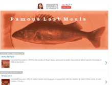 Tablet Screenshot of famouslastmeals.com